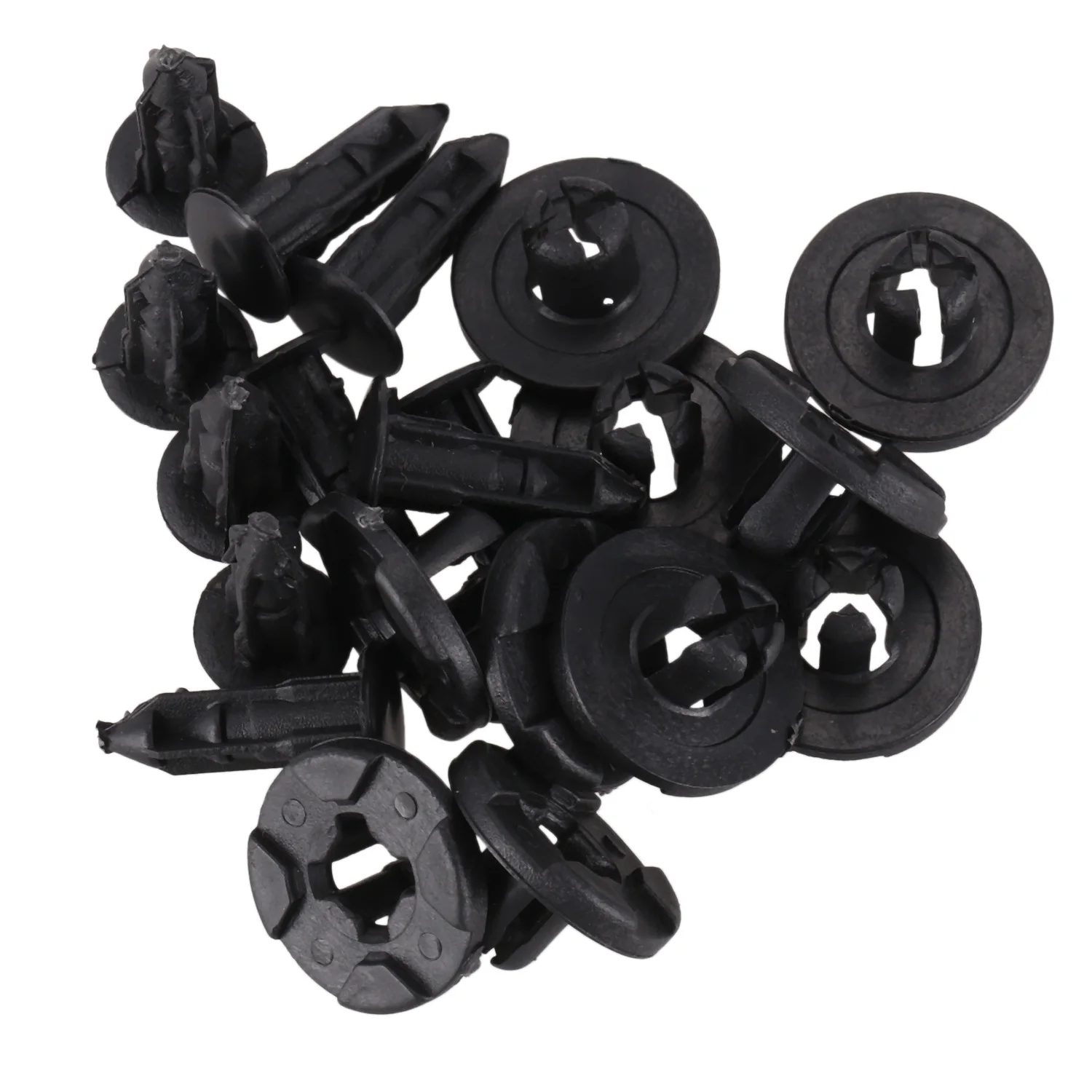 10 x Plastic Fastener Clip 8mm For