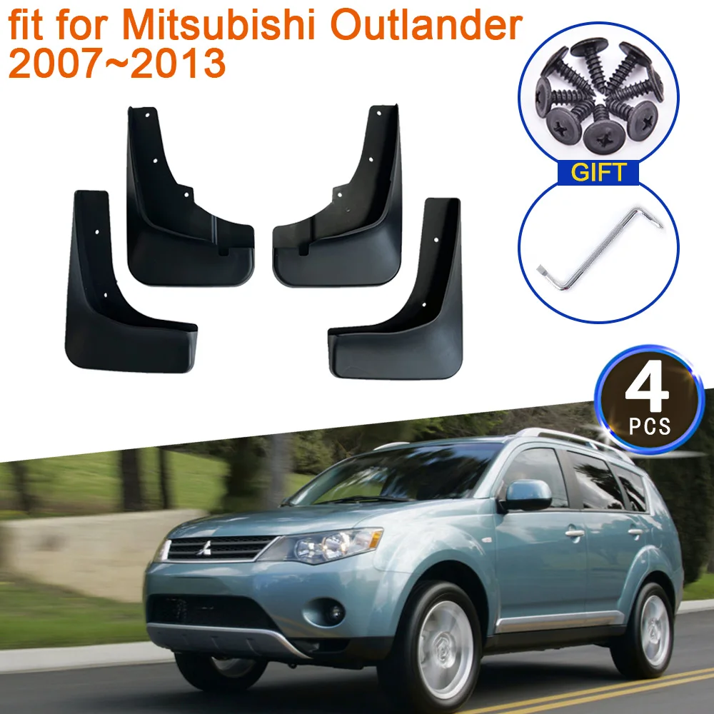 

Брызговики для Mitsubishi Outlander 2007 ~ 2013, аксессуары 2008, 2009, 2010, 2011, 2012, брызговики, передние и задние колеса