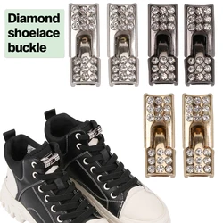 2 Pcs with Bling Diamond Charms the Sneaker Buckles,Diamond shoelace buckle,Lazy man's shoelace buckle,black,silver,golden