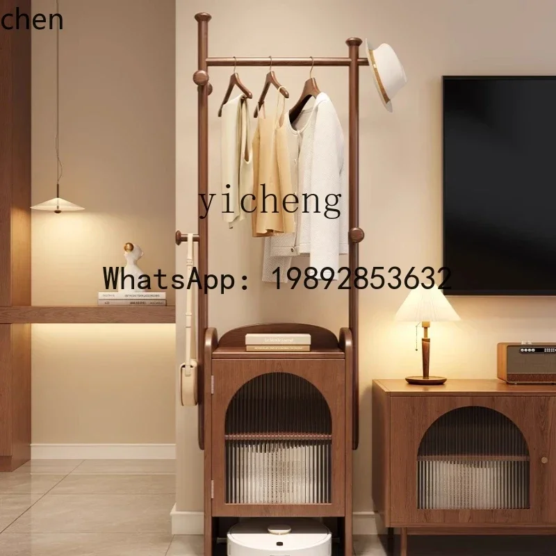 HT  all solid wood hanger floor bedroom household room sweeping robot rack storage cabinet