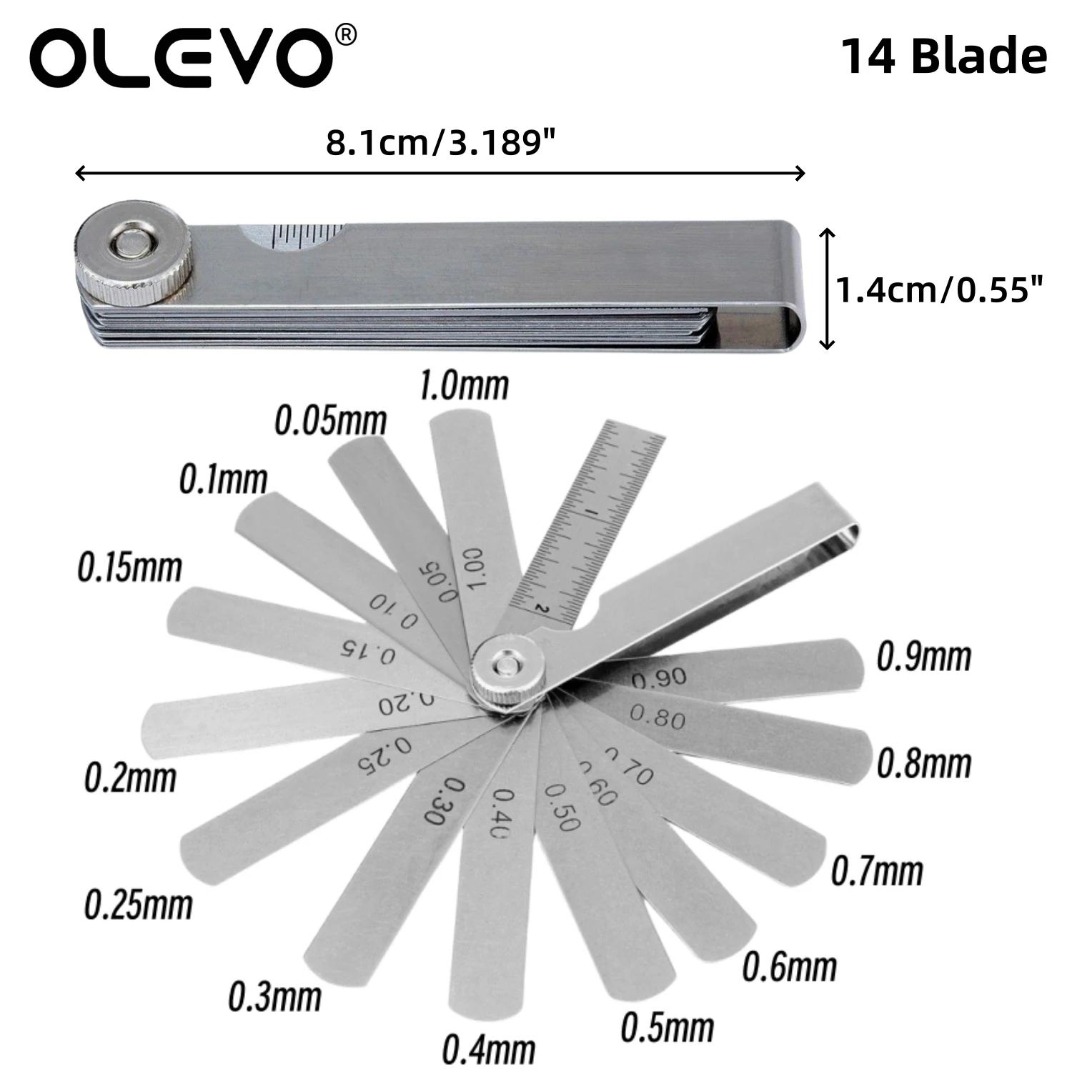 Dental Interproximal Reduction Gauge Ruler Tooth Gap Measure Reciprocating IPR Stainless Steel Orthodontic Treatment Tools