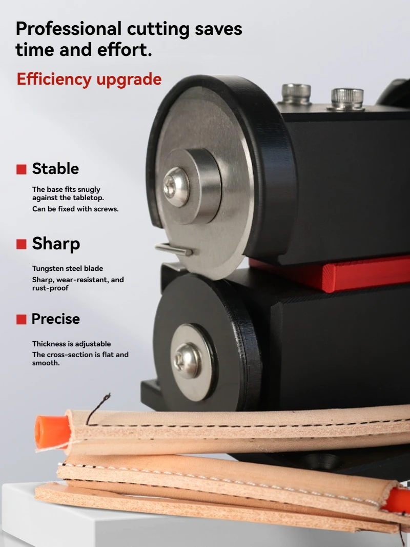 New 4mm Handmade Leather Hand Cutting Machine Diy Leather Bag Tool Cutting and Dividing Leather Trimming Machine