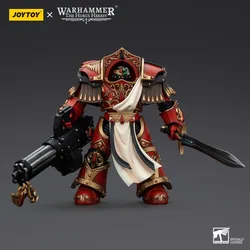 【Accessories】JOYTOY Warhammer 30K 1/18 Action Figure Blood Angels Crimson Paladin with lliastus Assault Cannon Figure Toys