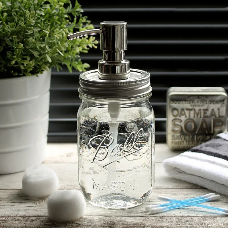 Light Luxury Glass Kitchen Soap Dispenser Shampoo Shower Gel Dispensing Bottle Hand Sanitzer Holder Bathroom Accessories