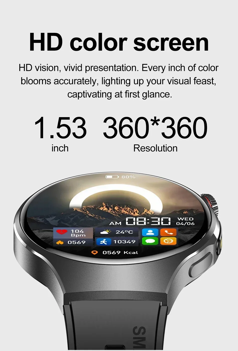Sports Smart Watch with Bluetooth Calling, IP67 Water Resistance and 150+ Sports Modes description 3