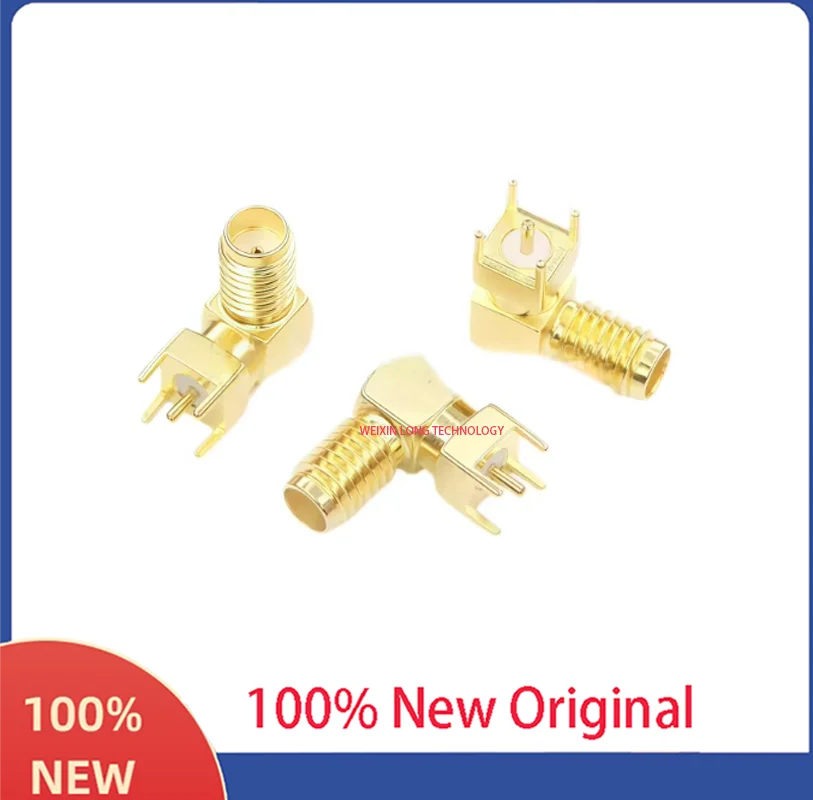 RF radio frequency head SSMA-KWE-KWHD horizontal plug-in board external screw inner hole curved female base 4.4 installation foo