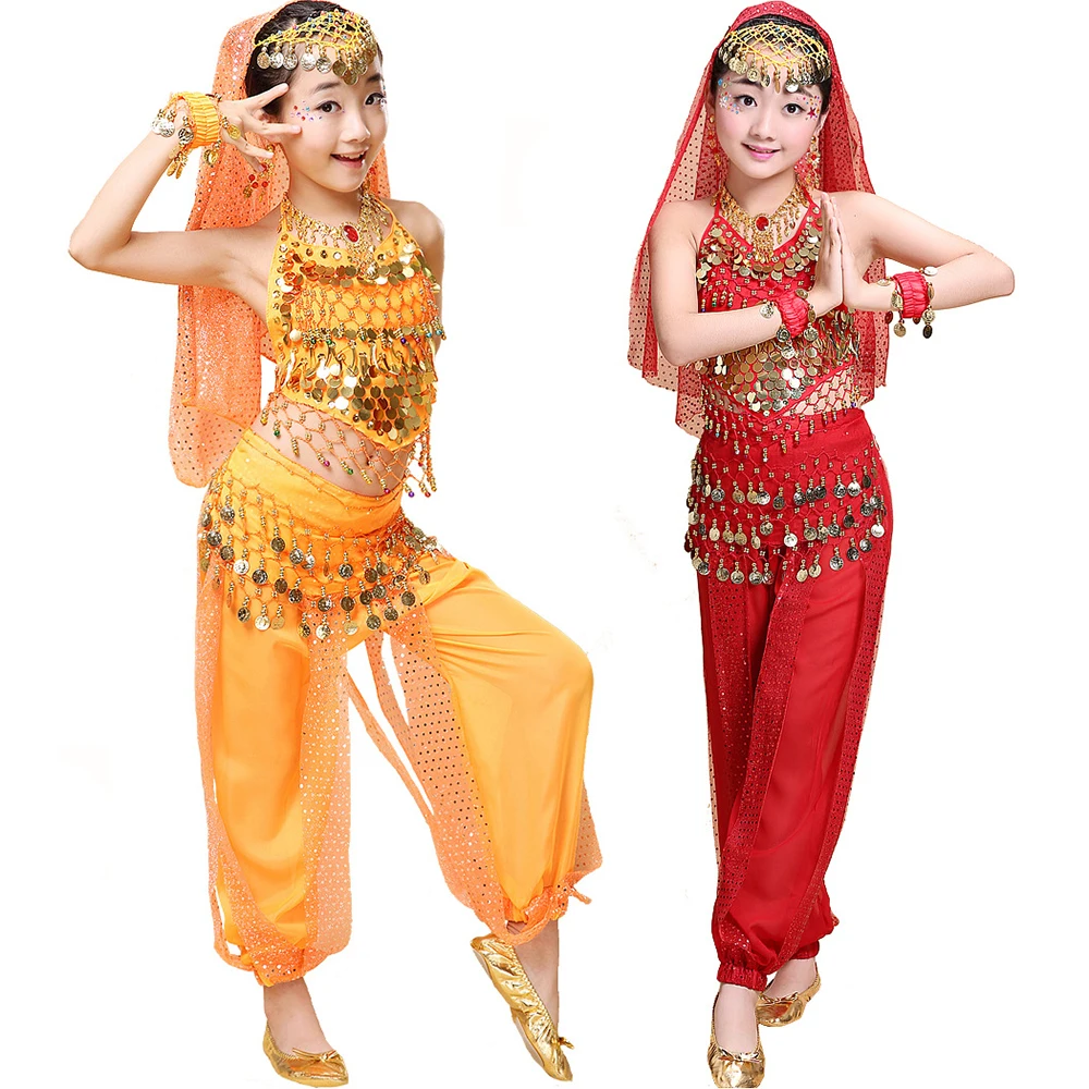 

Kids Indian Dance Costume Belly Dance Costumes Set Oriental Dance Girls Belly Dancing India Belly Dance Clothes Bellydance Set