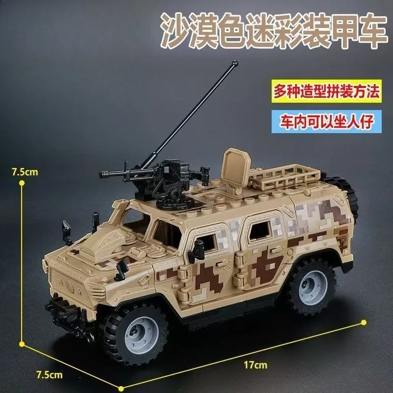 Kit de construction de véhicule blindé militaire TBS Commandos de la Seconde Guerre mondiale, modèle de chariot de transport de soldats militaires, jouet cadeau