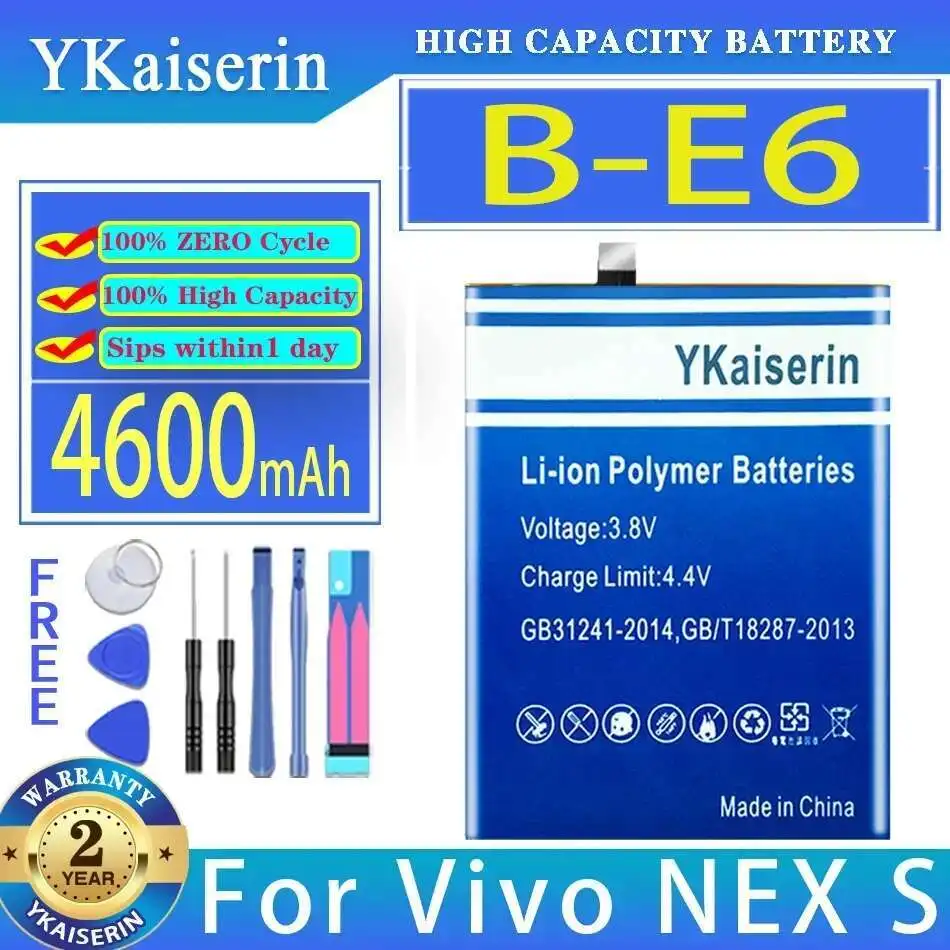 

For Vivo Nex S Mobile Phone Battery 4600Mah Durable B-E6