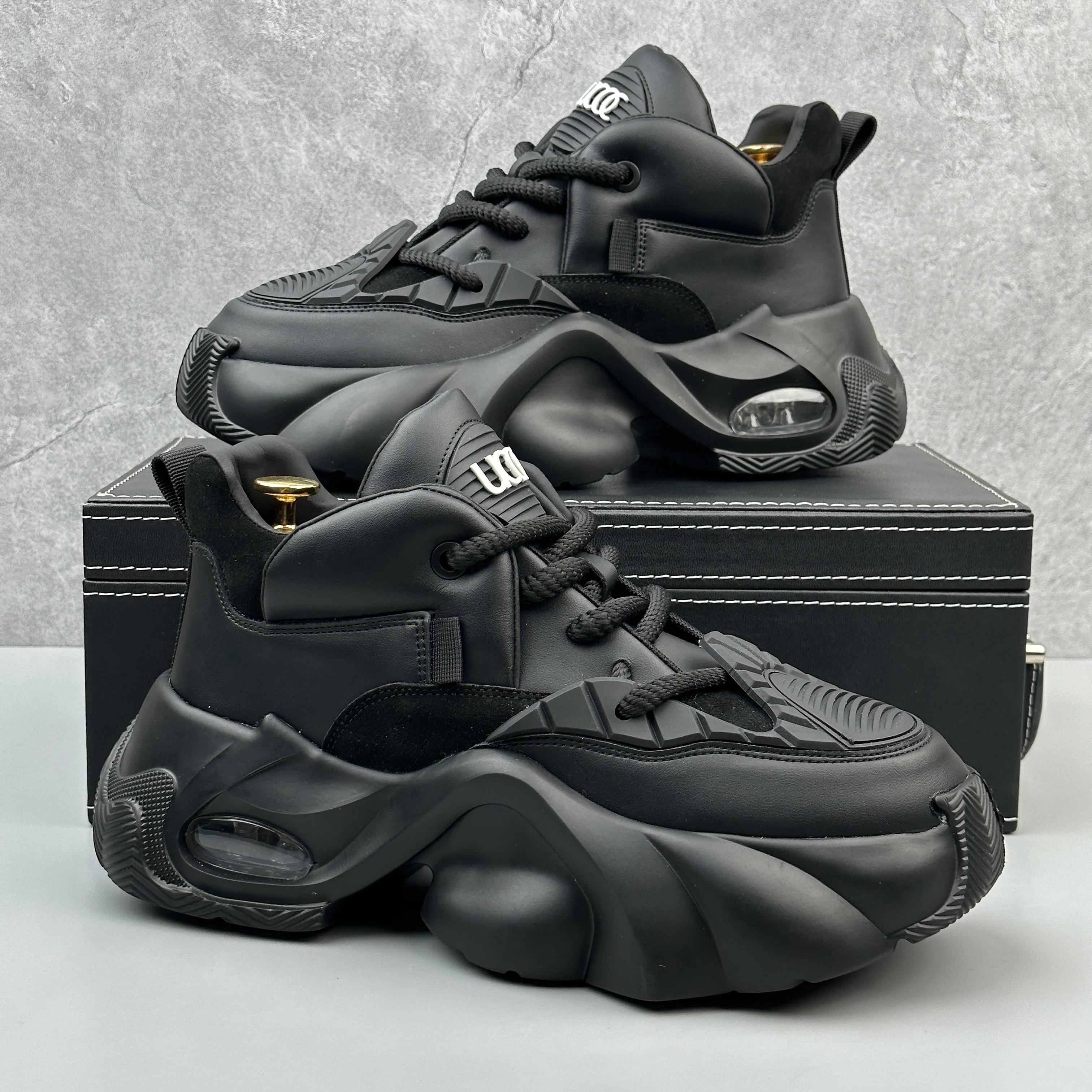 

Black Samurai Men's Shoes Autumn Trendy High-End Thick Bottom Inner Heightening Youth Casual Sports Dad Cool Shoes