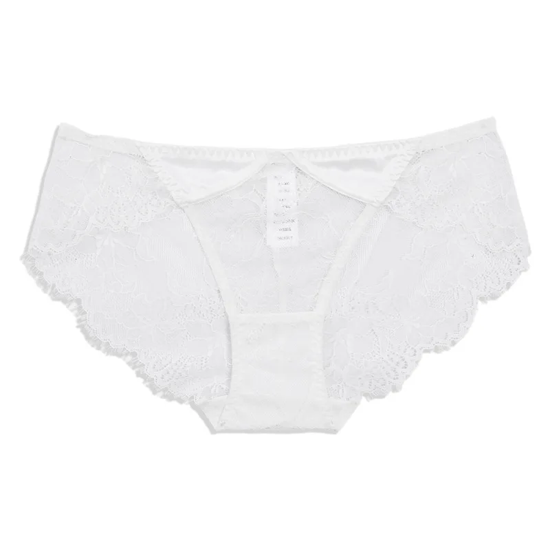Pakaian Dalam Renda Anak Perempuan Wanita Seksi Baru Pinggang Tengah Nyaman Keinginan Murni Musim Panas Jaring Tipis Bernapas Semi-Transparan Bra