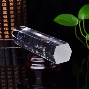 Pedra De Fusão De Quartzo Claro Para Decoração De Casa, Cristal De Obelisco, Cura Do Ponto Da Varinha, Fengshui, 30cm, 1Pc 10 principais vendas vidro derretido - №7