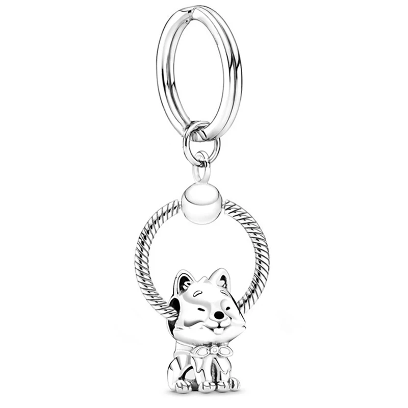 2022 Cute Animal Style Hedgehog Lion Cat Unicorn Charms Pendant Keychains For Men Bag KeyRing For Woman Man Jewelry Wholesale