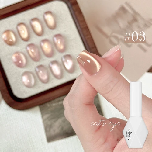 Imagen 1 del producto SHAKA 1-16 piezas Esmalte de Uñas en Gel Ojo de Gato Flash Pure Lust Golden Light Heroine, Blanqueador, Transparente como Hielo, Arte de Uñas de Alta Gama para Otoño