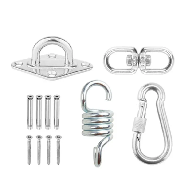 Hammock Chair Ultimate Hanging accessories Kit 500 LB Capacity Hammock Spring,Swivel Hook, and Ceiling Hammock Mount