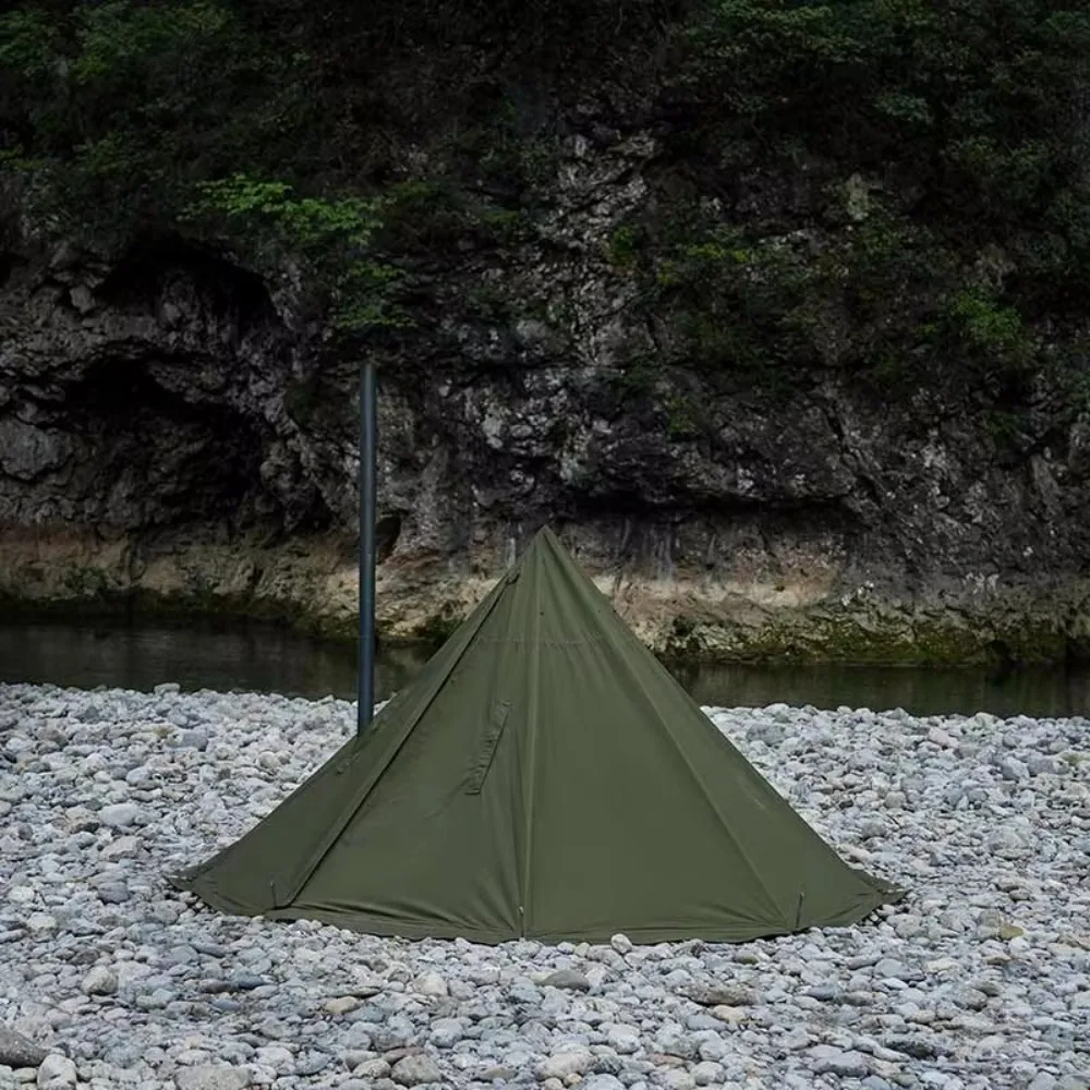Customizable Portable Modular TC Cotton Rainproof Mold-Proof Camping Tent Four Seasons Bushcraft Hiking Tour