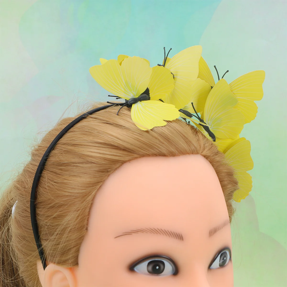 

1pc Flower Headband Black Elegant Lightweight Women Headdress For Wedding Party Prom Evening Celebration Hair Accessories