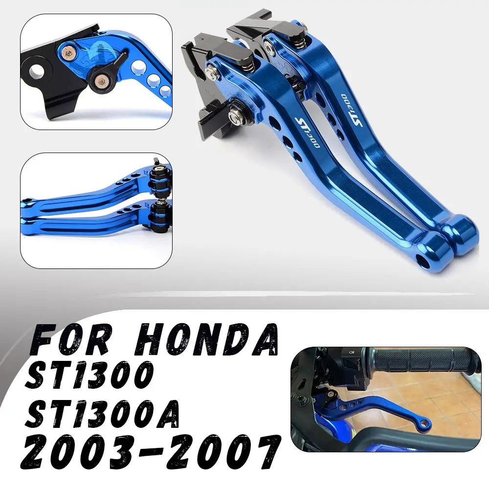 

For Honda ST1300/ST1300A 2003-2007 CNC Clutch Brake Levers Modified Horn Adjustable Folding Hand Levers Motorcycle Accessories