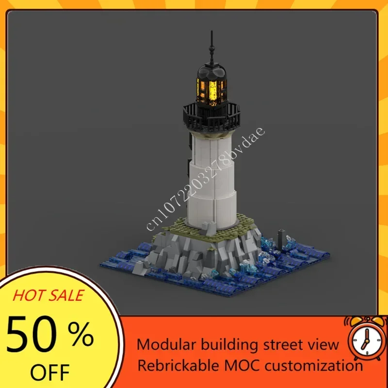 1278 PCS Lighthouse Modular MOC Creative street view Model Custom Puzzle Architecture DIY Education Assembly Model Toys Gifts