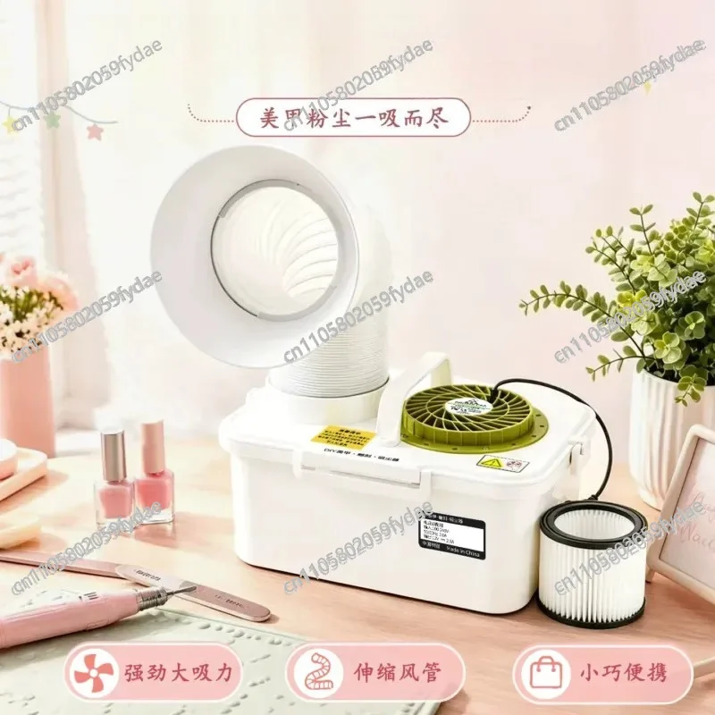 Nail Art Portable Vacuum Cleaner Desktop Small Woodworking Polishing, Will Not Run Ash Strong Suction