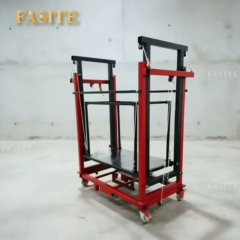 For Electric Lift Scaffolding Remote Control Automatic Lifting Platform Heavy Duty Adjustable Height Work Stand for