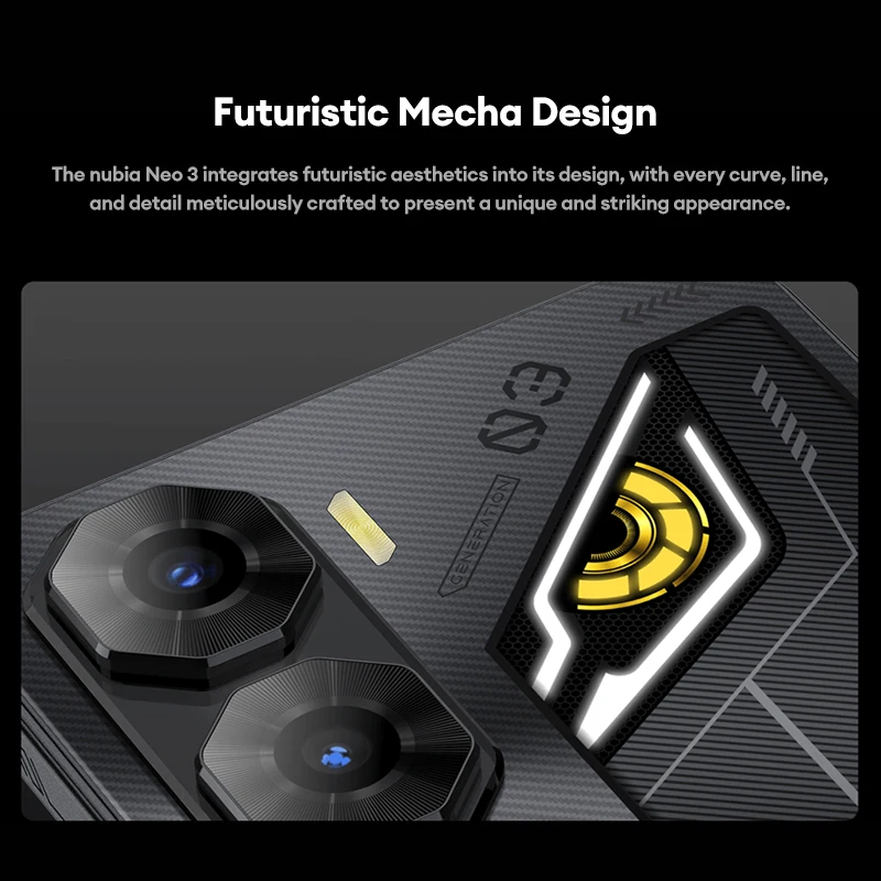 النسخة العالمية Nubia Neo 3 Z2464N T8300 6.8 "120 هرتز FHD + 2030*900 50MP + 2MP 33W شحن سريع بطارية 6000mAh NFC