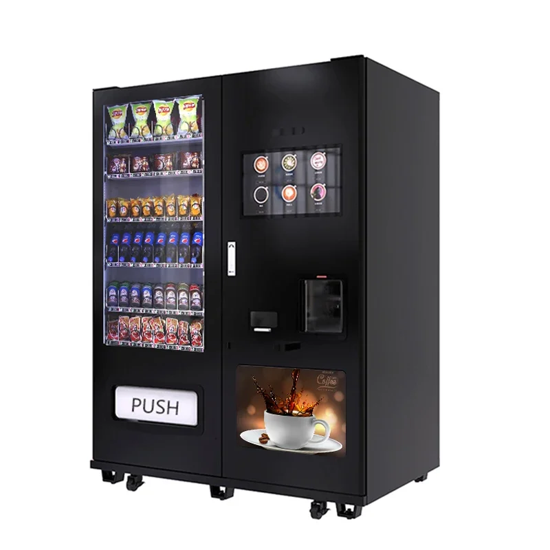 2024 New Product Automatic Commercial 24 Hours Street Coffee Vending Machine with Snack Machines MDB System