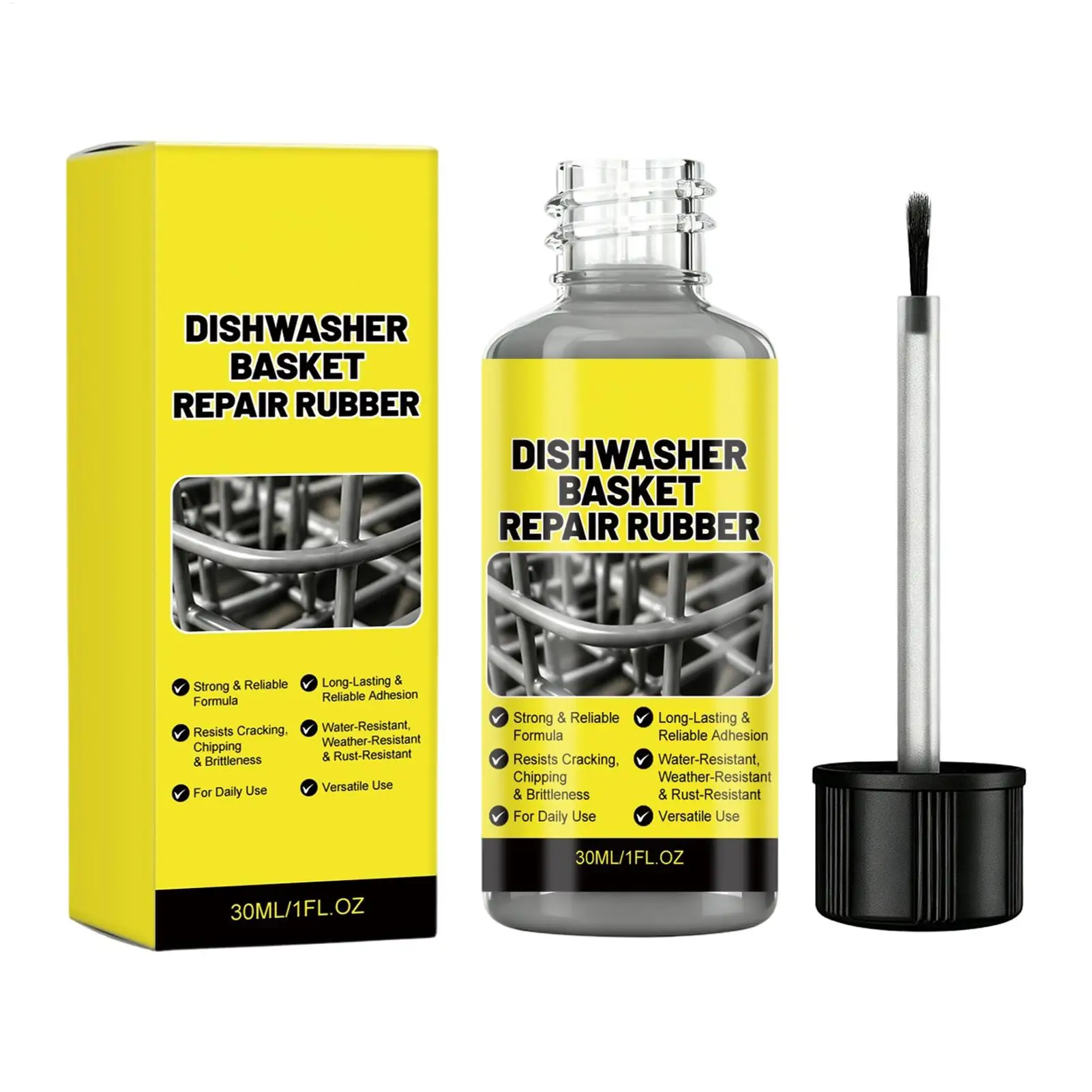 Dishwasher Rack Repair 30ml Appliance Basket Touchup Dishwasher Rack Restorer Paint for Home Countertop Apartment Kitchen