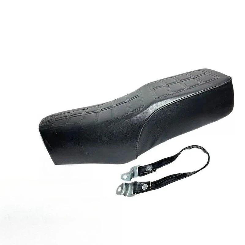 Motorcycle Seat Cushion Assembly Leather Cover Compatible with QJMOTOR Lifan Longxin Dayang Haojue Prince GN125 HJ125-8 Bike