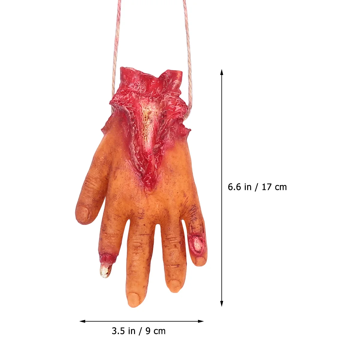 3 pezzi decorazione horror di Halloween mano rotta appesa forma unica facile installazione porta del giardino atmosfera festosa ornamenti per organi