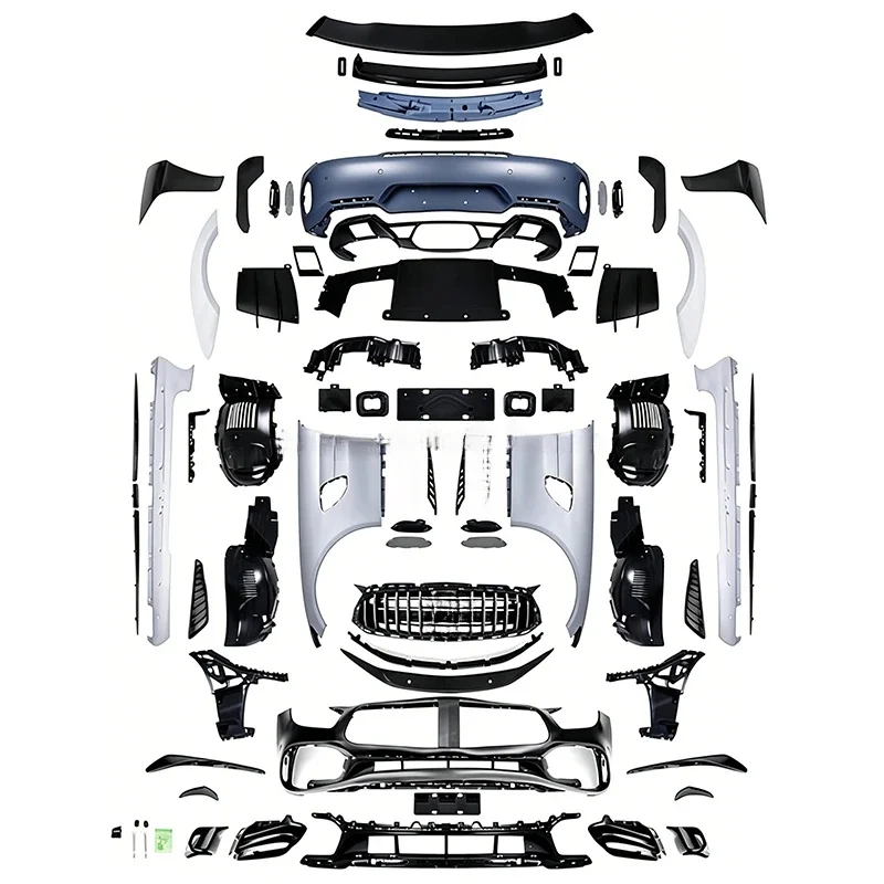 Reliable Dry Carbon Fiber PP Wide Body Kit Bumper Exterior Sport Style Universal Fit Car Auto Guard