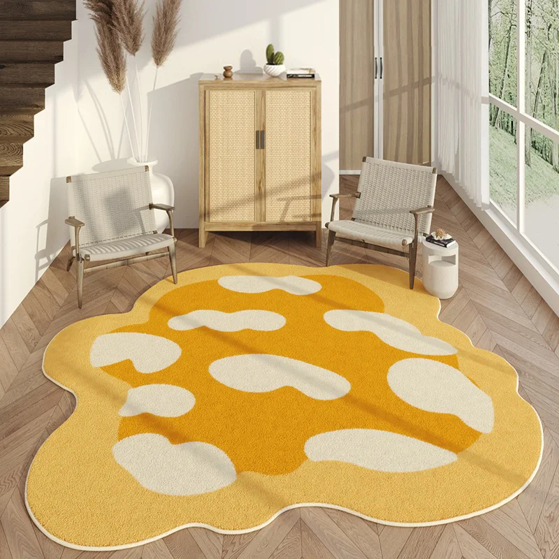 

Irregular Shape Carpet for Living Room Bedroom Bedside Floor Mats Minimalism Soft Plush Rug Home Decoration 거실카페트 Alfombra Salón