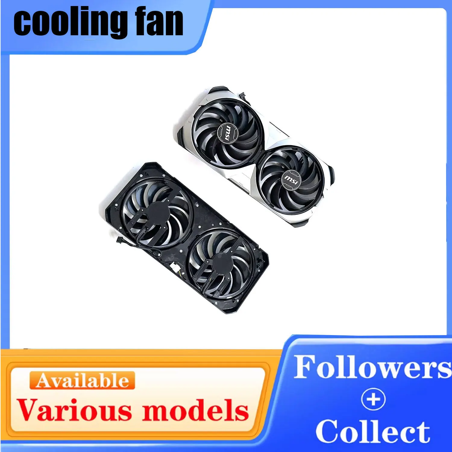 New 95MM 4PIN PLD1001S12HH GPU Cooler for MSI RTX4070 RTX 4070 Ti Super Ventus 2x Graphics Card Cooling