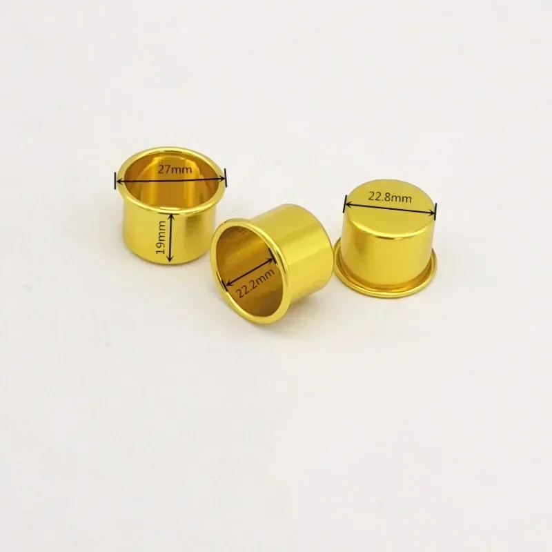 10Pcs Mini Runde Kerze Tasse Gold DIY Leuchter, Der Tablett Halter Container Zubehör Aluminium Home Party Decor Teile