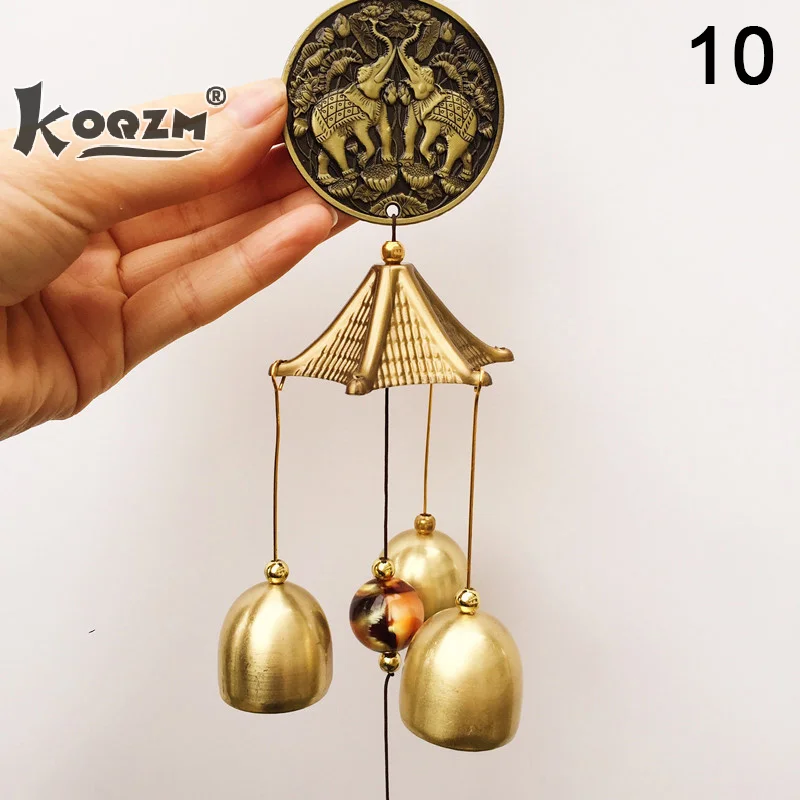 Retro Metal Wind Chimes Garden Yard Copper Bells Windchimes Outdoor Room Hanging Decoration Music Home Decoration Craft
