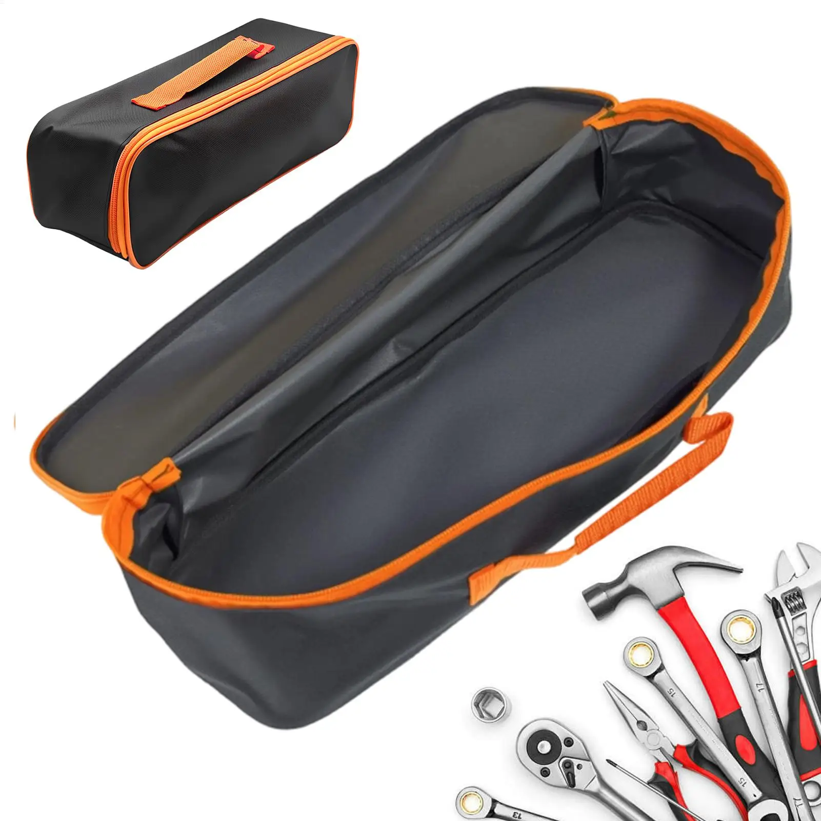 

new Vacuum Cleaner Storage Bag Portable Tool Organizer Pouch With Fixing Straps For Car Trunk, Air Pump, Tow Rope, Wash Tools