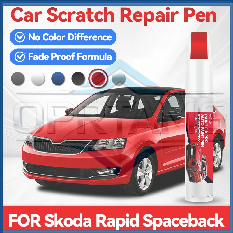 

Горячая новинка: Наклейки для автомобиля Skoda Rapid Spaceback 1990-2026, аксессуары для ремонта царапин на краске, белые LY9L, черные LY9B, серые LX7G