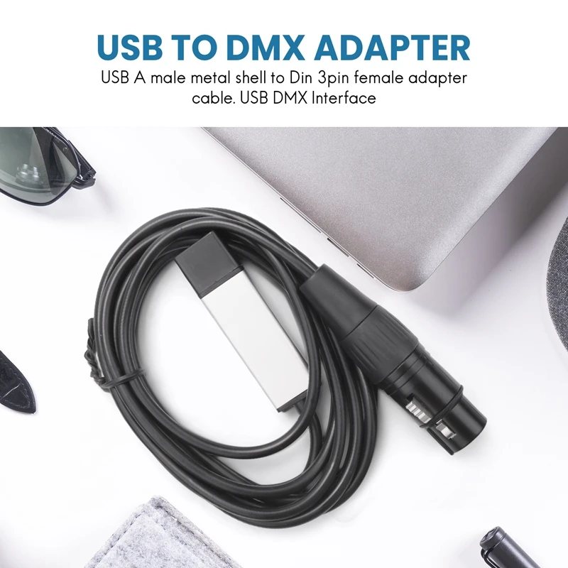 HOT-DMX512 adaptador de interface usb dmx led controlador de iluminação de palco, usb para adaptador de interface dmx, controlador dmx