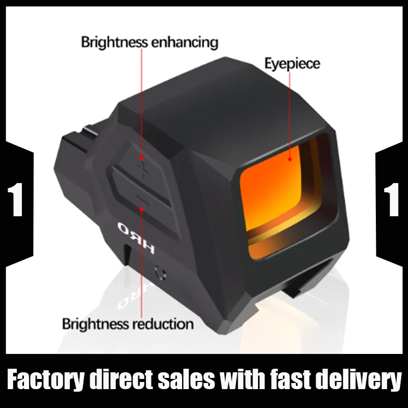 Mini Red Dot Sight, Hunting Rifle Scope, Rifle Scope, Rifle Scope, Rail Mounted, 4 Reticles, DulGun Rifle Scope, Daily, 1x22x33m