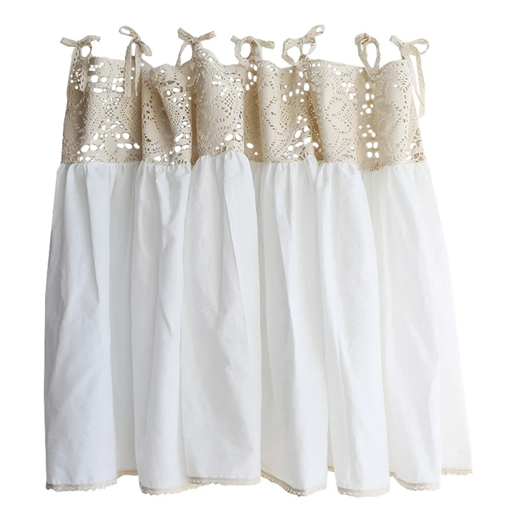 

1pc Cotton Modern Short Hanging Curtain For Kitchen Bedroom Living Room Home Decor Decorative Half Curtain Window Simple