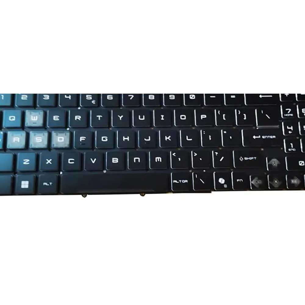 Black Laptop Backlit Keyboard For MSI Sword 16 HX B13V B13VGKG 13VFKG B13VEKG B14V B14VGKG B14VFKG B14VEKG English US No Frame