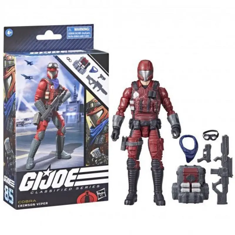 Hasbro G.I. Joe Classified Series #85 Crimson Viper Troop-Building 6inch Action Figures for Boys & Girls with 5 Accessories Gift