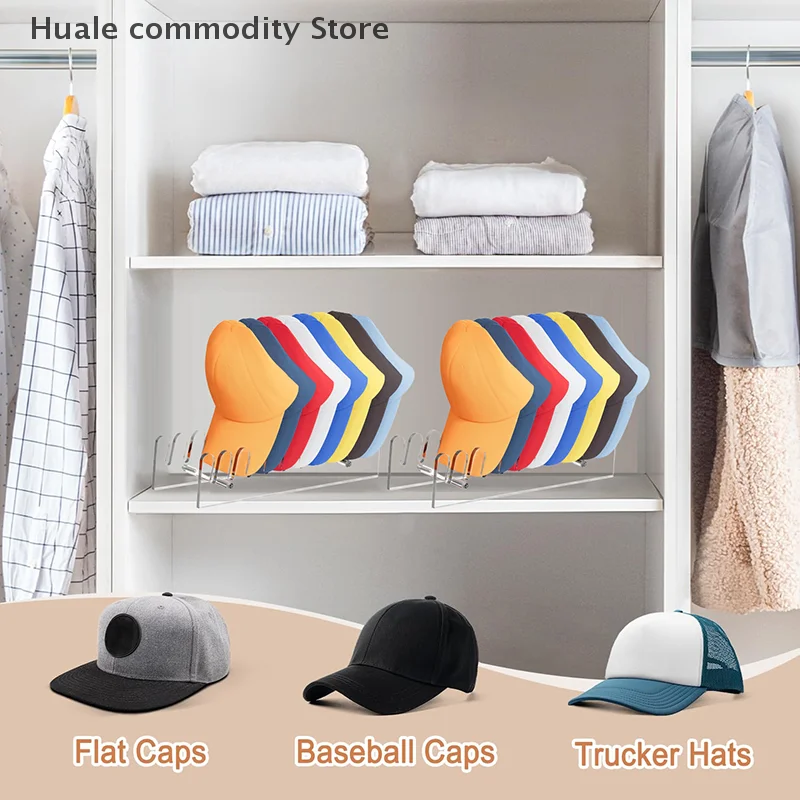 Soporte para sombreros para gorras de béisbol, soporte acrílico para sombreros, exhibición transparente para sombreros, organizador para sombreros, estante para sombreros con bordes lisos y redondeados