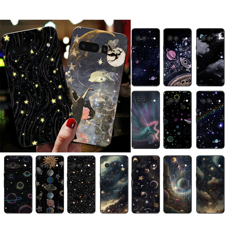 Star Moon Phone Case For Google Pixel 9 Pro XL 8 7 6 Pro Pixel 8A 7A 6A 4A 3A 3XL Pixel 8 7 6 5 4