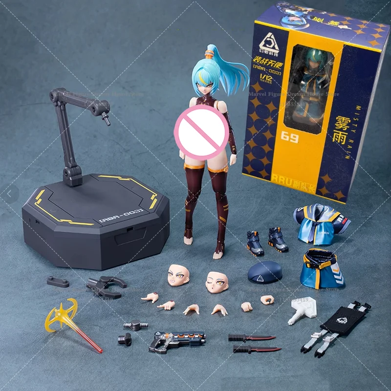 

ABA-003 1/12 Scale ‌Tactical Remote Command Deputy Captain Cyberware Misty Rain 6-inch Full Set Action Figure Soldier LOSCONT