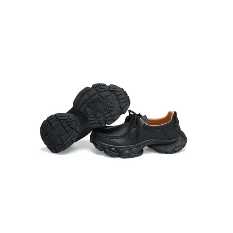 

Women's New Retro Handmade Comfortable Dad Shoes Heightened British Style Simple Outdoor Casual Sneakers High-quality