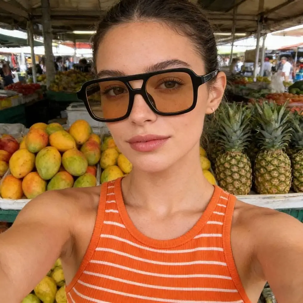 Fashion Vintage Square Sunglasses Woman Retro Sun Glasses Female Black Mirror Eyewear Brand Designer Gradient Oculos De Sol