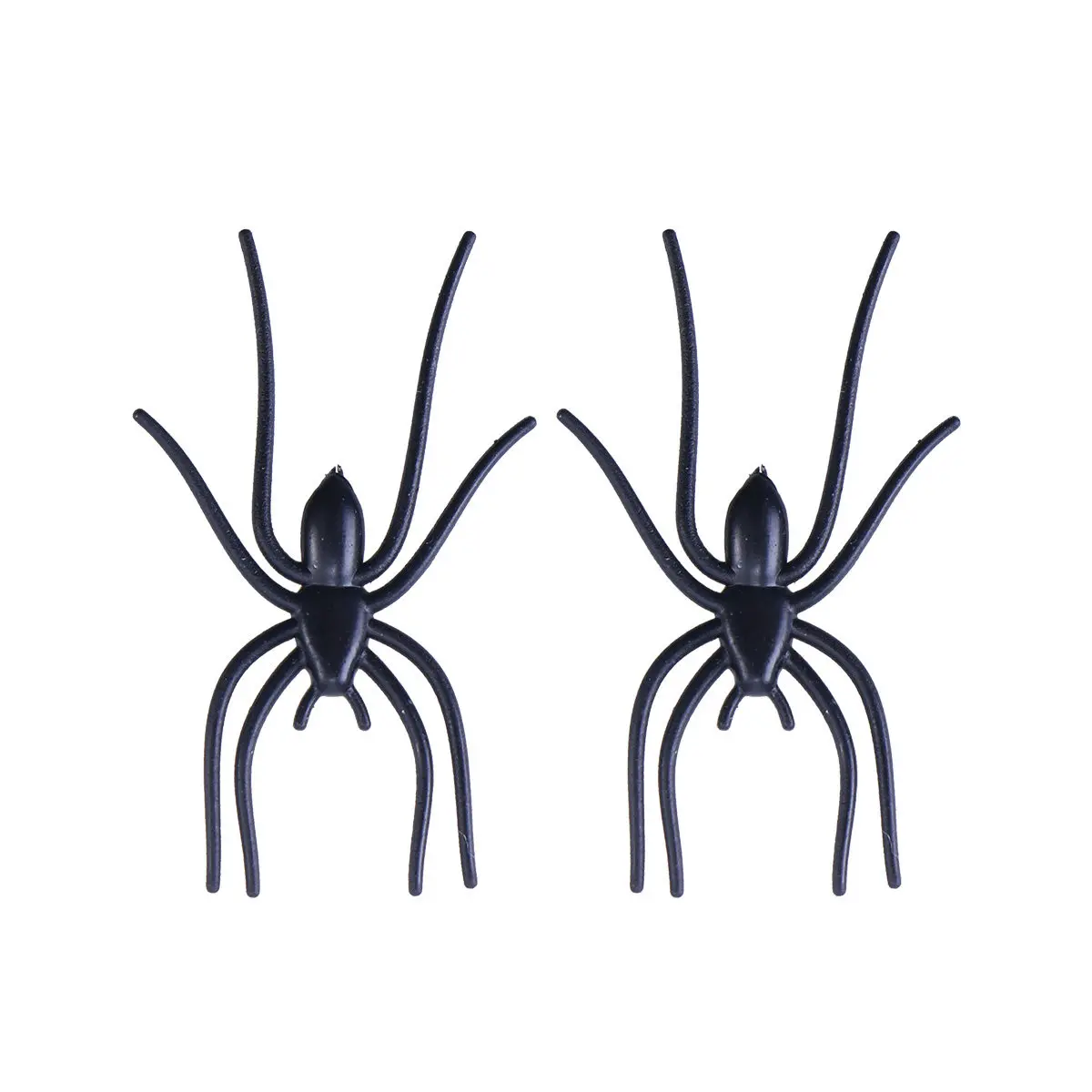 50-pecas-de-aranhas-plasticas-pretas-para-pegadinhas-gadgets-engracados-e-decoracao-horripilante-para-festas-de-halloween-carnavais-e-festas-a-fantasia-preto