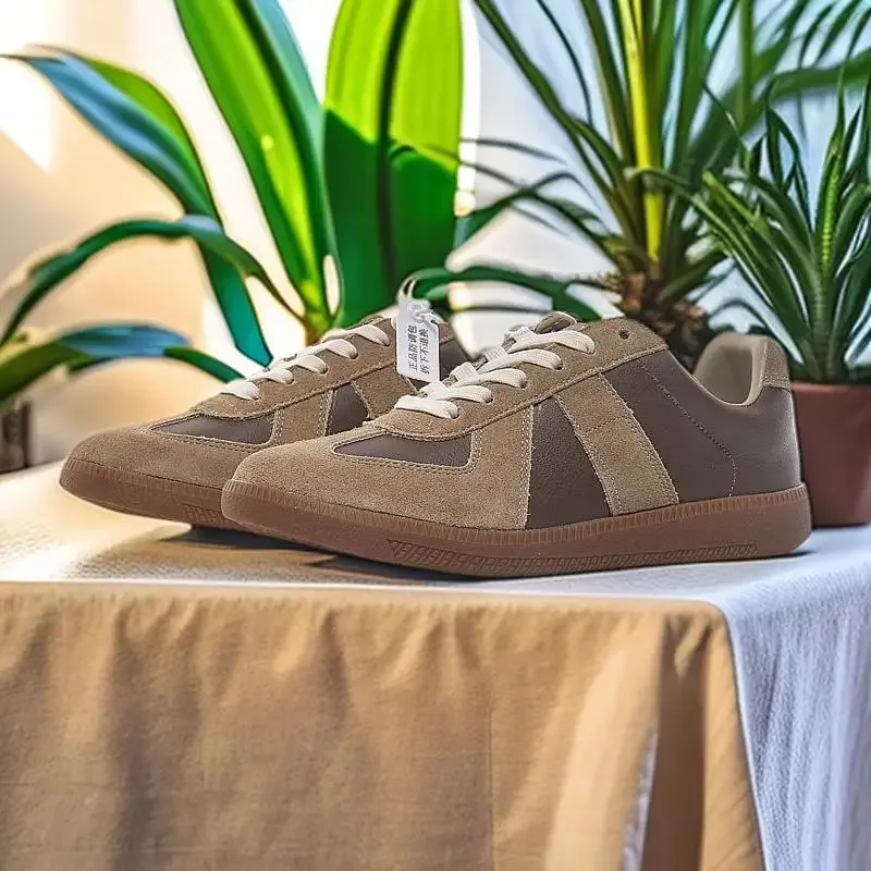 

Outdoor Men's Shoes canvas leather shoes, platform shoes, Wear-resistant Running Shoes