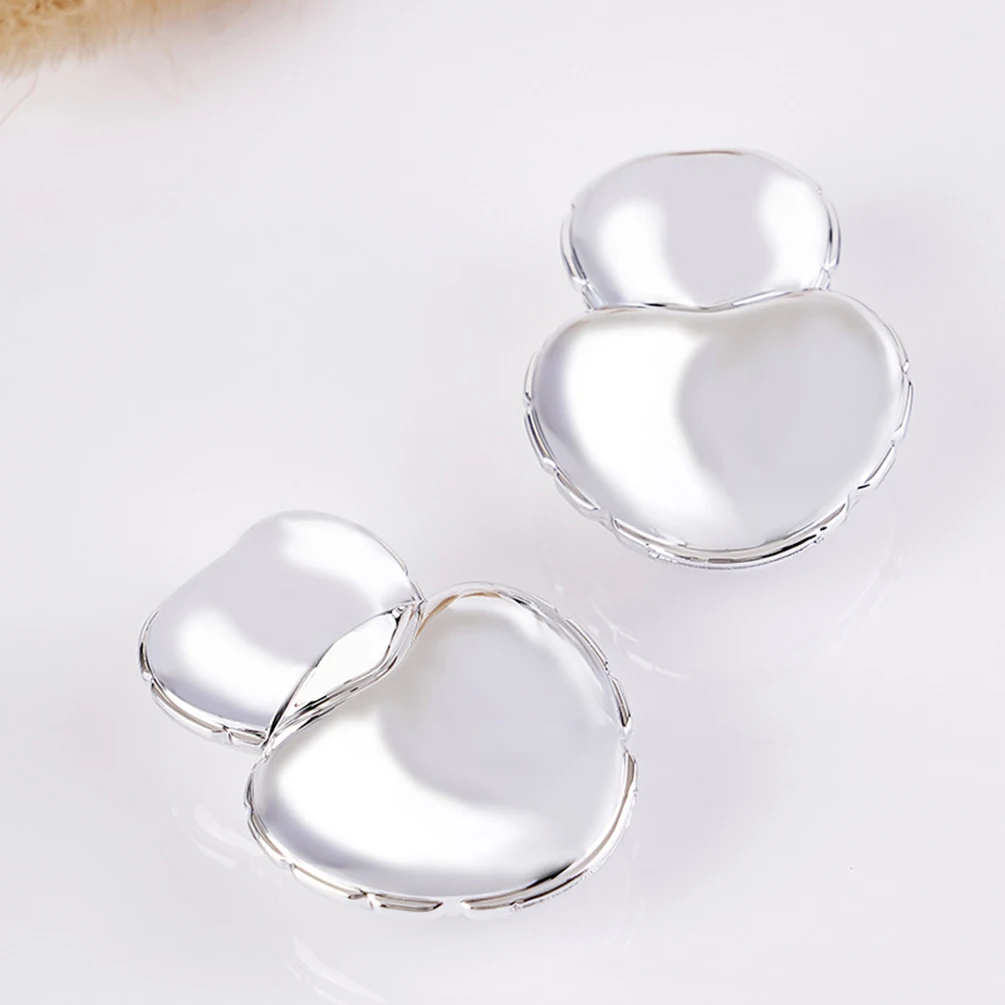 7ml Private Label Empty Lipstick Tube Custom Logo Silver Heart Shape Lipgloss Bottle Makeup Tubes Cosmetic Packaging Wholesale